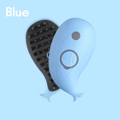 Cat Dog Pet Spray Massage Brush One Button Steam Spray Folding Rotatable Floating Hair Bath Hair Removal Brush Comb