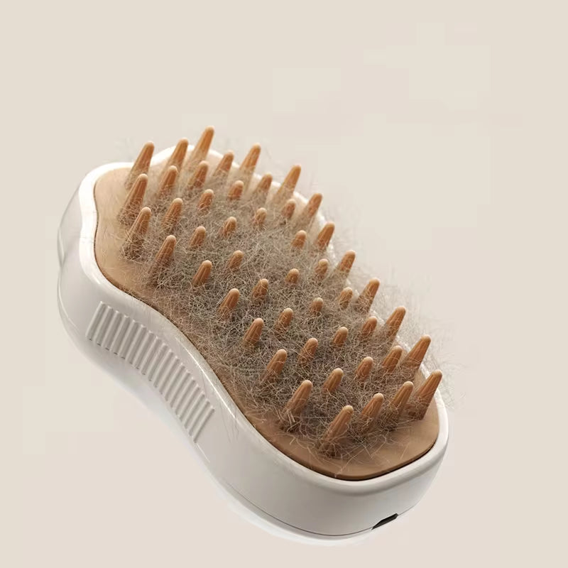 Cat Dog Pet Spray Massage Brush One Button Steam Spray Folding Rotatable Floating Hair Bath Hair Removal Brush Comb