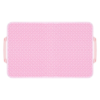 Double Layer anti Tracking Waterproof Cat Litter Trapping Mat Pink