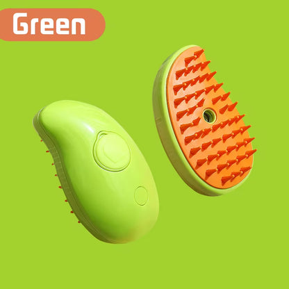 Cat Dog Pet Spray Massage Brush One Button Steam Spray Folding Rotatable Floating Hair Bath Hair Removal Brush Comb